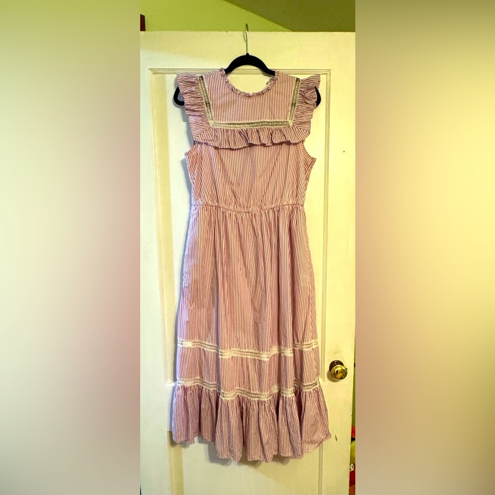 JCrew Size Small Lilac Striped Dress
